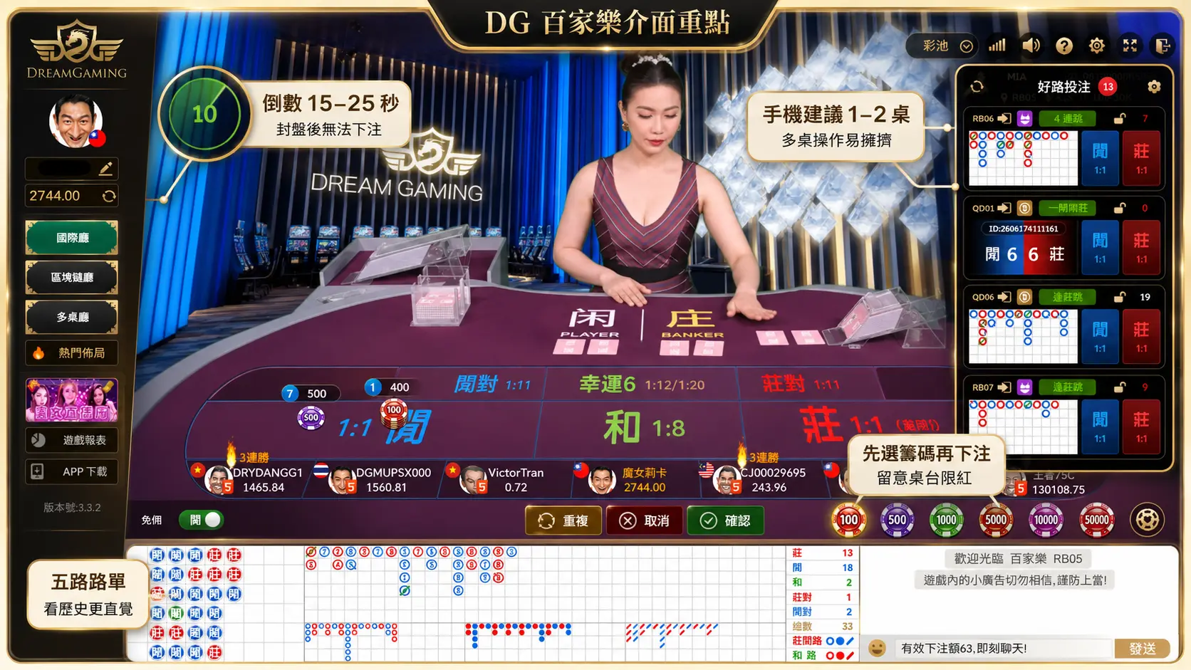 DG 的系統介面功能介紹