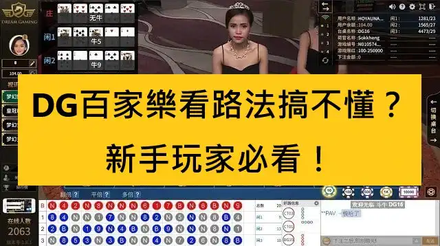 DG百家樂看路法搞不懂？新手玩家必看！